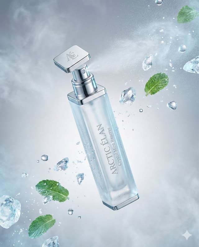 E-commerce Main Image - Luxury Mouth Freshener Ad Prompt (ARCTIC ÉLAN) — output