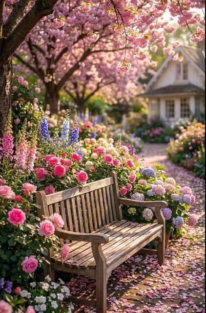 Dreamy Garden with Kitten — cover