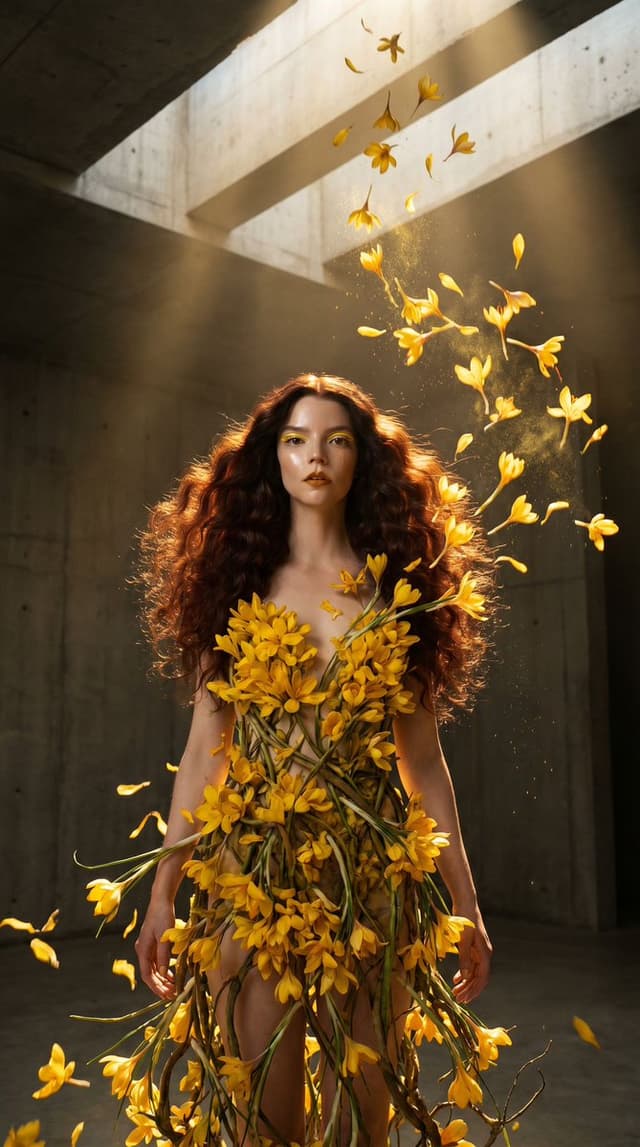 Product Marketing - Surreal Botanical Couture Fashion Editorial — output
