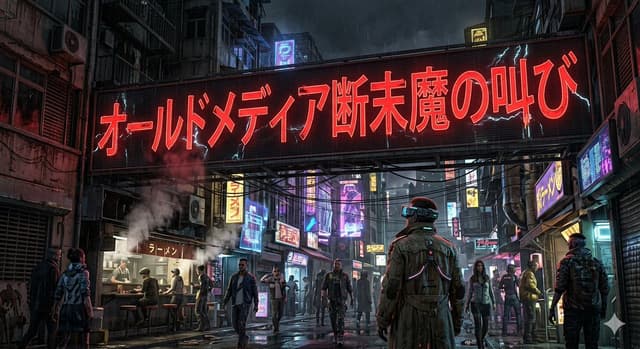 Social Media Post - Cyberpunk Old Media Death Cries — output