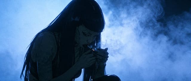 Comic / Storyboard - Blue Smoke Anime Cigarette Scene — output