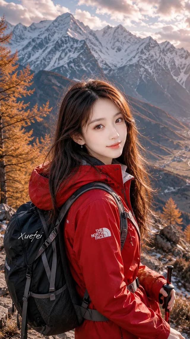 Profile / Avatar - Hiker in Red Jacket — output