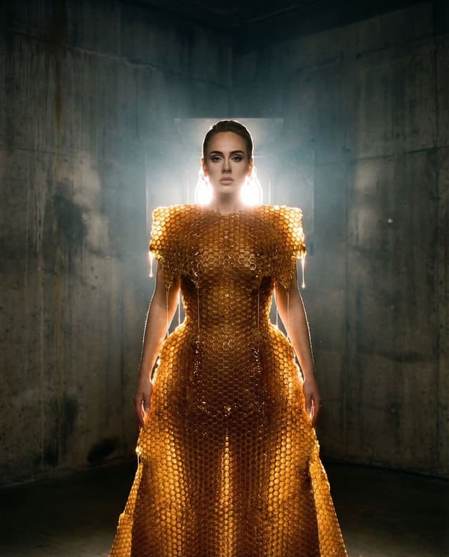 Social Media Post - Amber Brutalism Portrait