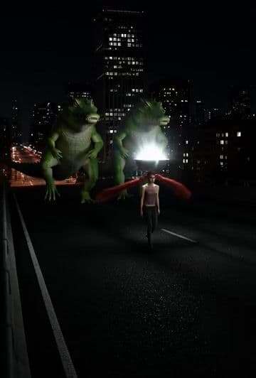 Surreal Sci-Fi Video Prompt: Giant Alligators Chasing a Silver Bowl — cover