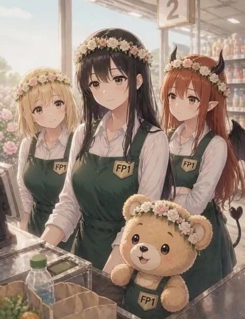 Anime Supermarket Checkout Video Prompt — cover