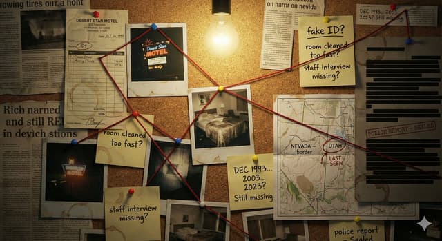Comic / Storyboard - Detective Evidence Board Generation — output