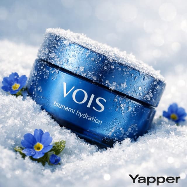 E-commerce Main Image - Photorealistic Skincare Product Photography in Snow — output