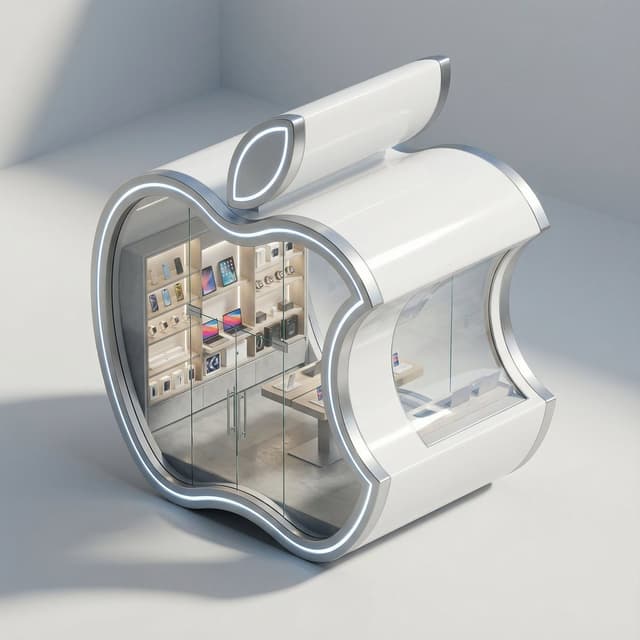 E-commerce Main Image - 3D Isometric Luxury Pop-Up Kiosk Render — output