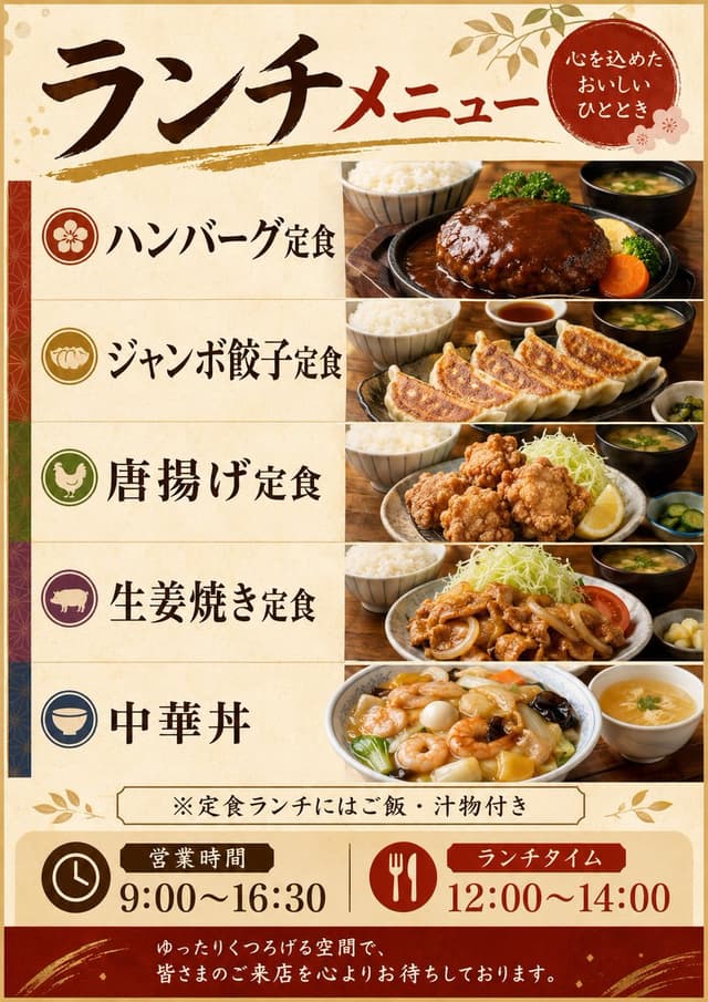 Product Marketing - Japanese Lunch Menu Poster — output
