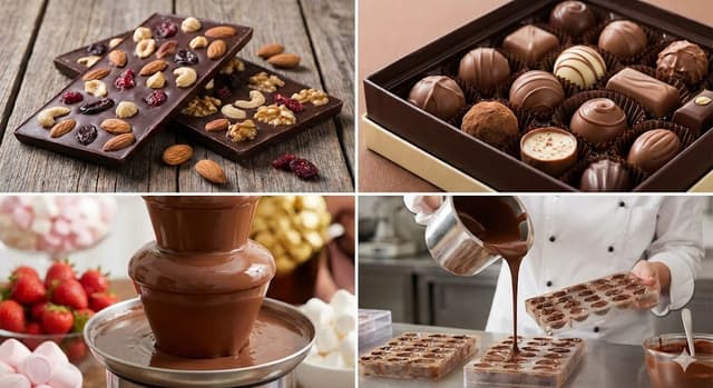 E-commerce Main Image - Gourmet Chocolate Collection 2x2 Grid — output