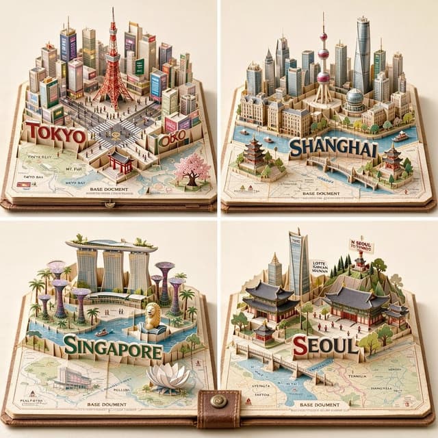 Product Marketing - Miniature Pop-up Book City Diorama — output