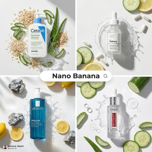 E-commerce Main Image - Skincare Product Flat Lay Photography — output