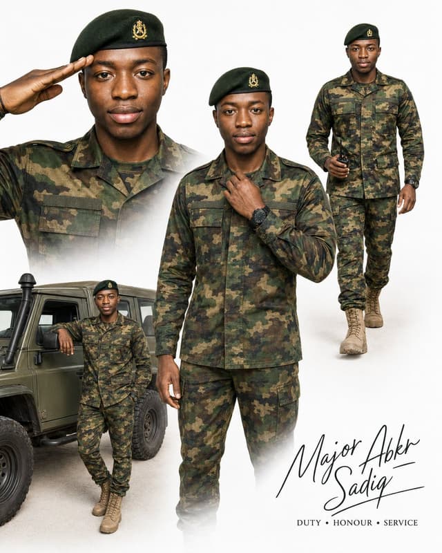 Product Marketing - Military Editorial Portrait Collage — output