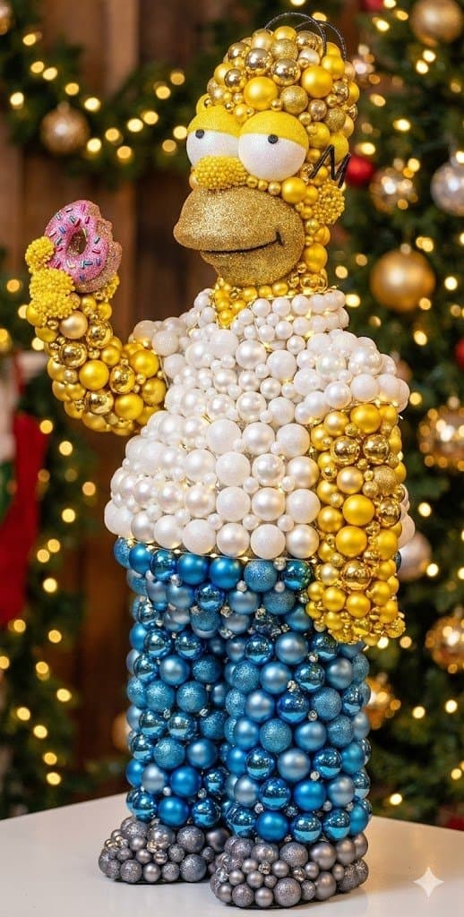 3D Pointillism Sculpture from Christmas Baubles — output