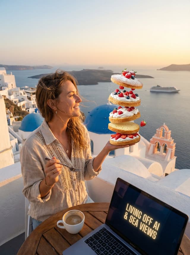Dessert Nomad Dream: Cinematic Food and Travel Fusion — output