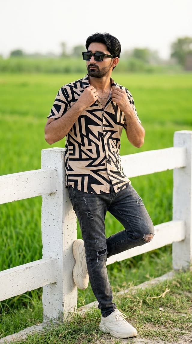 Profile / Avatar - South Asian Male Fashion Portrait — output