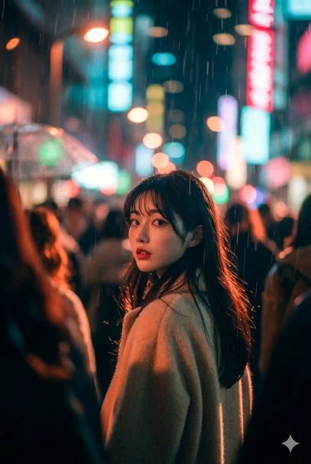 Cinematic Street Photo in Neon Rain — output