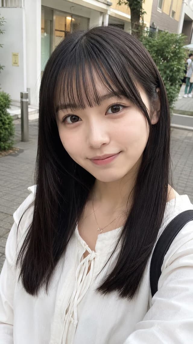 Profile / Avatar - Realistic Japanese Street Selfie — output