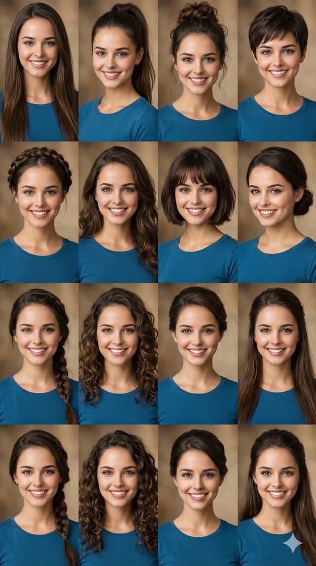 Social Media Post - Hairstyle Photo Collage Prompt — output
