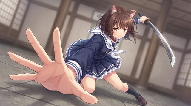 Dynamic Wide-Angle Action Pose Prompt (Gatotsu Style) — output