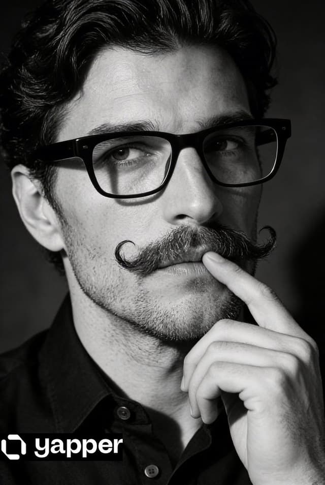 Profile / Avatar - Black and White Contemplative Portrait — output