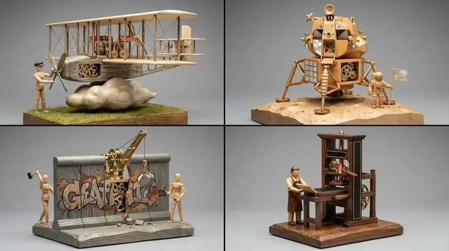 Game Asset - Woodpunk Kinetic Sculpture Automaton — output