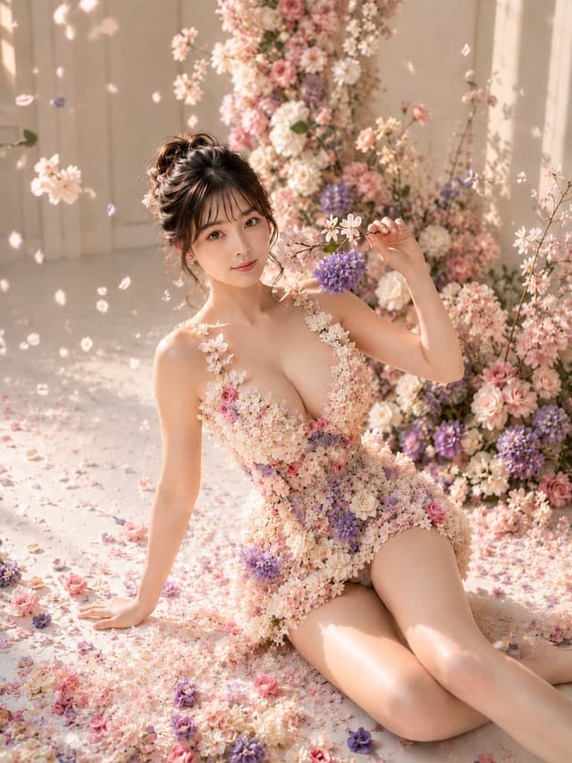 Product Marketing - Pastel Flower Petal Dress — output