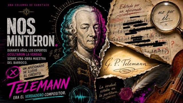 YouTube Thumbnail - Telemann Baroque Scandal Poster — output