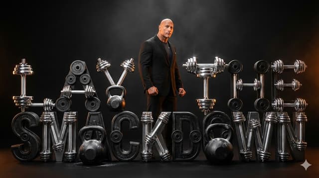 The Rock 'Lay the Smackdown' Cinematic Visual — output