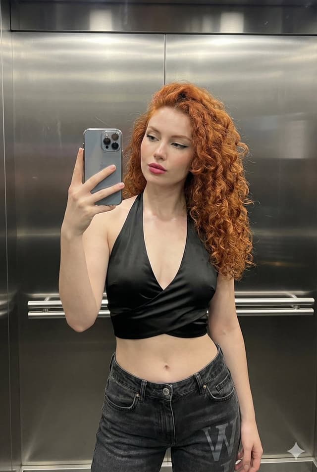 Elevator Mirror Selfie (Streetwear Chic) — output