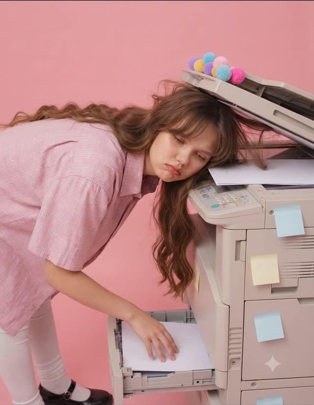 Product Marketing - Pink Monochromatic Office Fashion Editorial — output