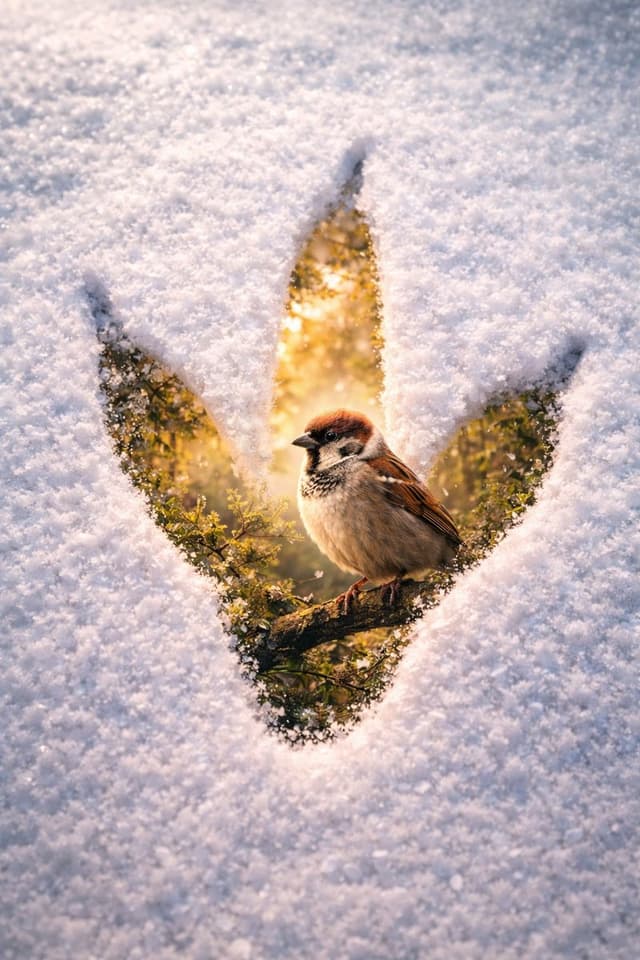 Surreal Pawprint Photo Manipulation Template — output