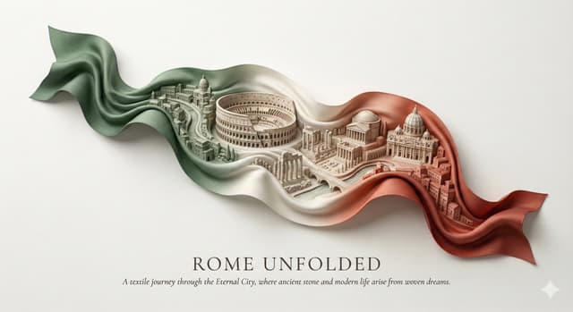 City Ribbon Poster Design Prompt — output
