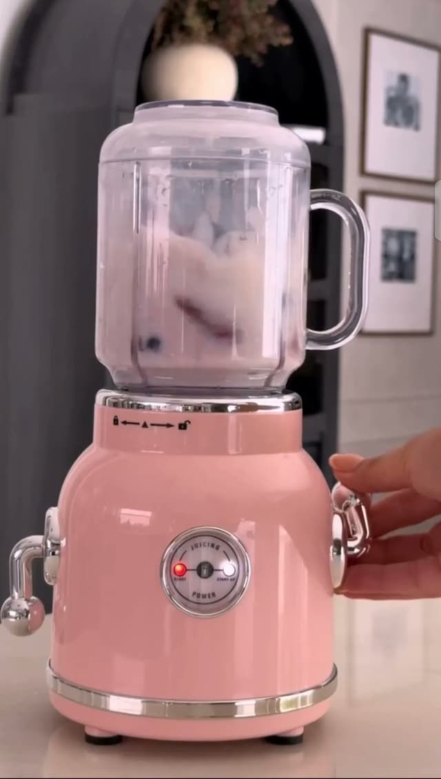 E-commerce Main Image - GPT Image 2 Prompt: Vintage Pink Blender — output