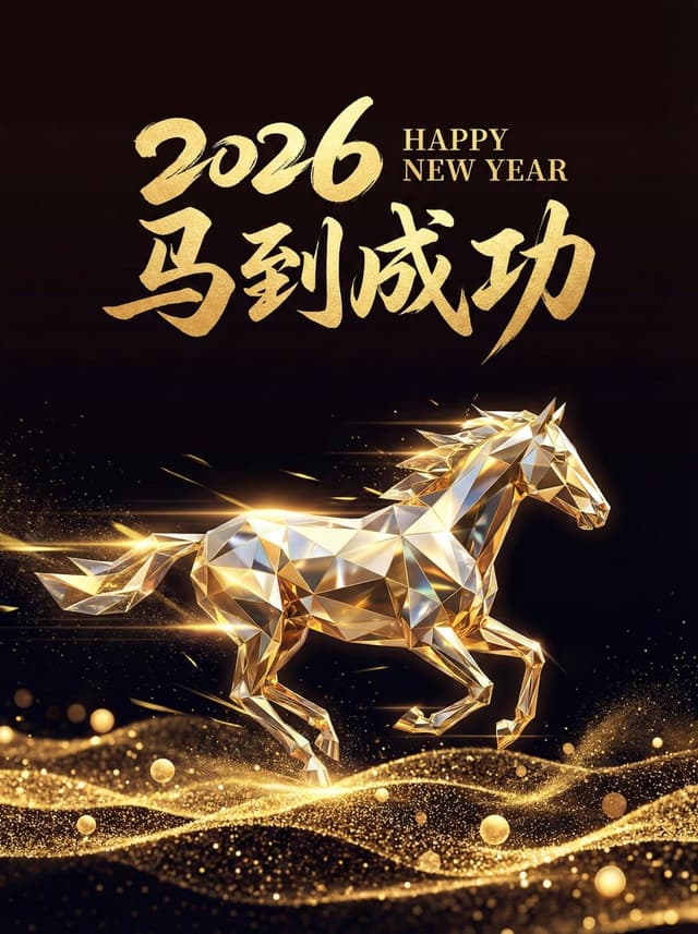 Poster / Flyer - 2026 Year of the Horse Poster Design Prompt — output