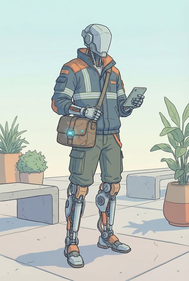 Game Asset - Humanoid Mech Generator for Urban Life — output