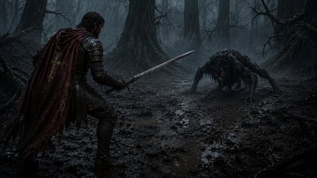 Game Asset - Dark Fantasy Paladin Duel — output