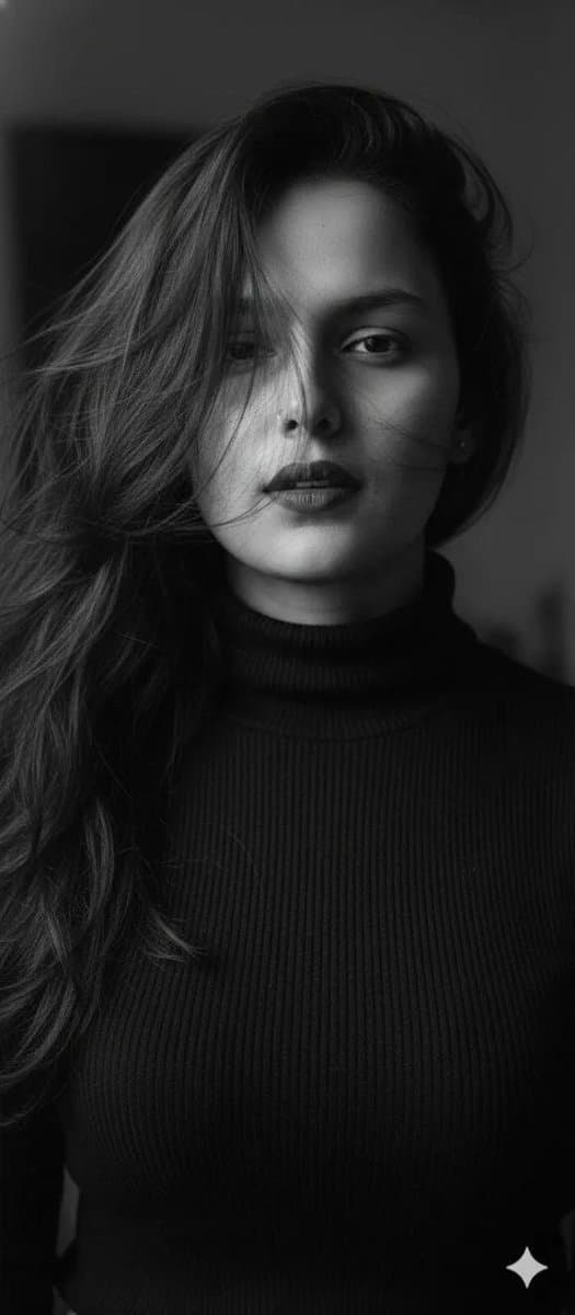 Ultra-Realistic Black and White Cinematic Portrait — output