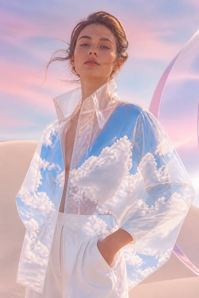 Social Media Post - Transparent Sky Jacket Fashion — output