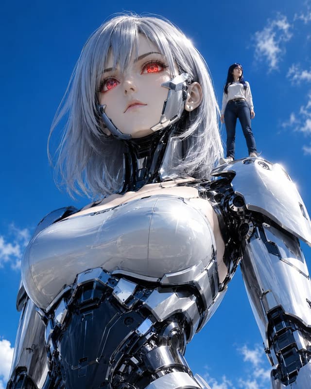 Comic / Storyboard - Giant Android and Pilot — output