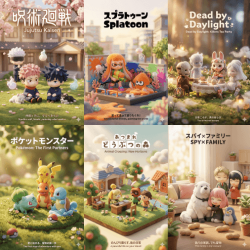 3D Q-Version Healing Toy Movie Poster Prompt Template (Pokémon Example) — output