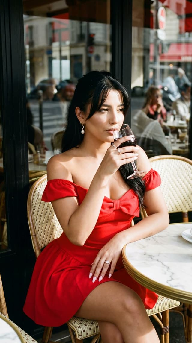 Social Media Post - Parisian Cafe Editorial Portrait Prompt with Face Lock — output