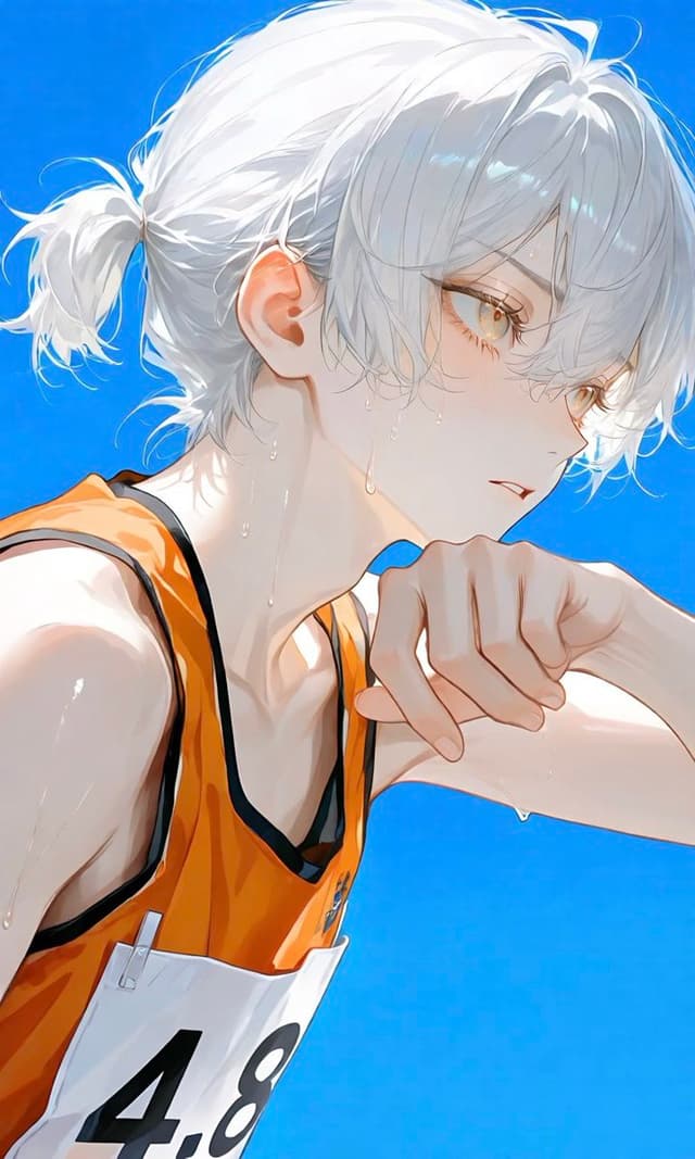 Profile / Avatar - Sweaty Anime Runner Portrait — output