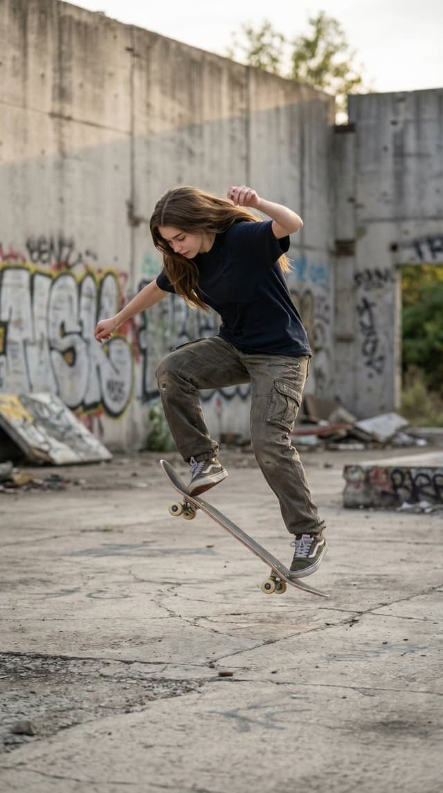 Ultra-realistic Urban Skateboarding Action Scene — output