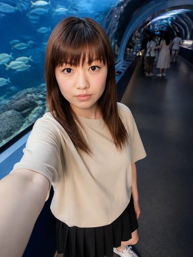 Profile / Avatar - Aquarium Tunnel Selfie Photography — output