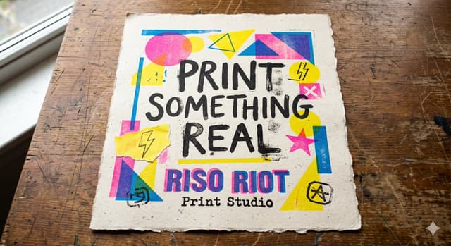 Product Marketing - Tactile Risograph Studio Poster — output