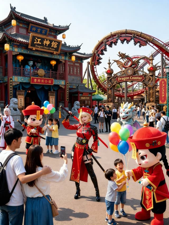 Amusement Park Prompt Template for Character Placement — output