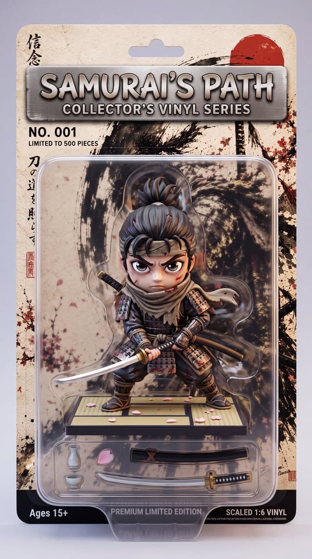 E-commerce Main Image - Stylized Collectible Toy Packaging — output