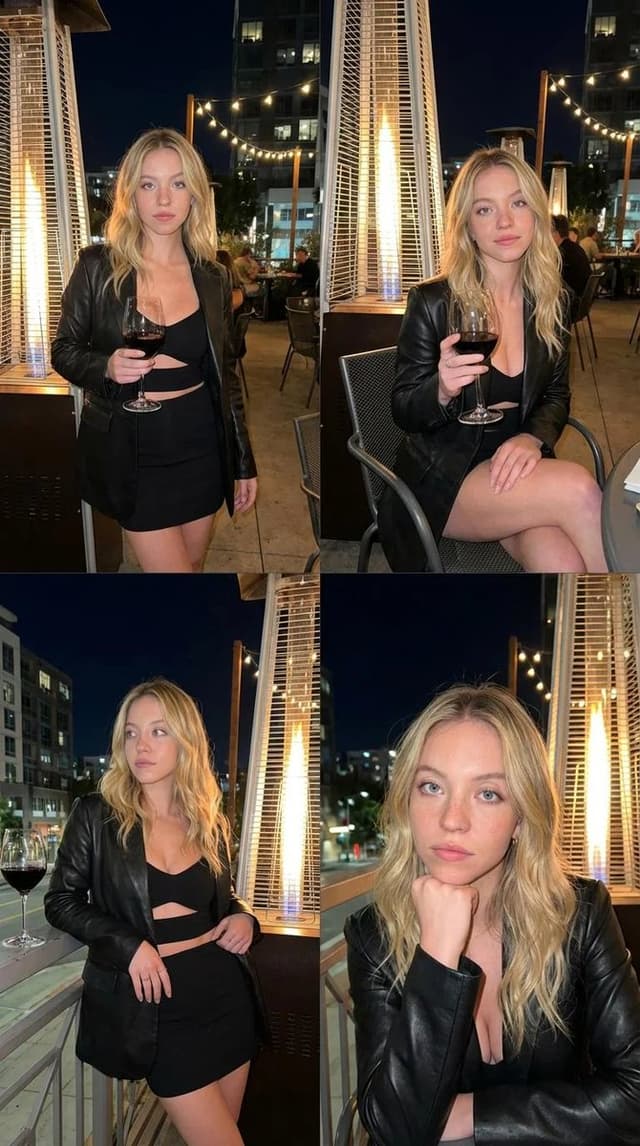 Luxury Nightlife Photo Collage (4-Image Grid) — output