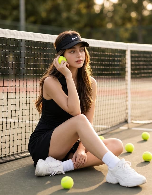 Product Marketing - Luxury Tennis Court Fashion Editorial — output